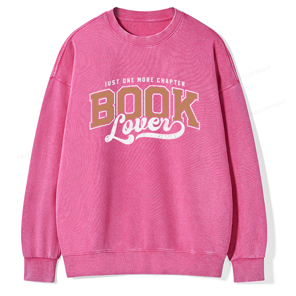 Pagewings One More Chapter  Unisex Washed Sweatshirt