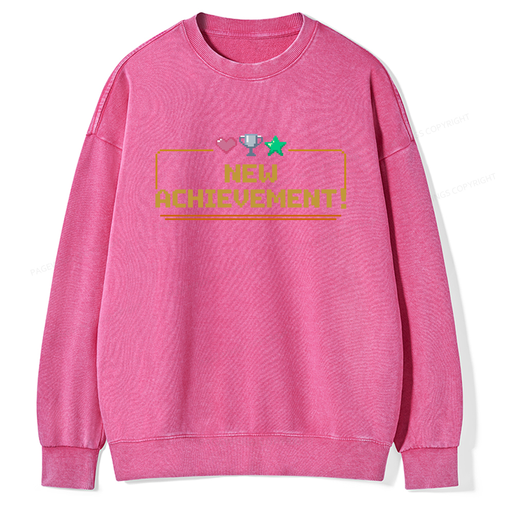 Pagewings New Achievement Unisex Washed Sweatshirt