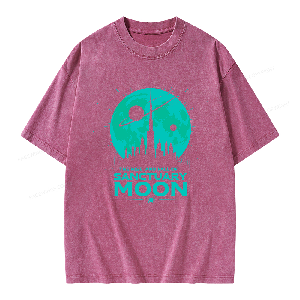 Pagewings Sanctuary Moon Unisex Washed T-shirt