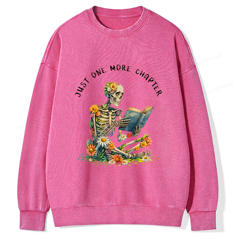 Pagewings  Just More Chapter Unisex Washed Sweatshirt