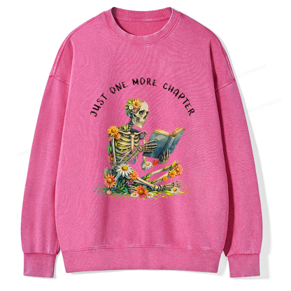 Pagewings  Just More Chapter Unisex Washed Sweatshirt