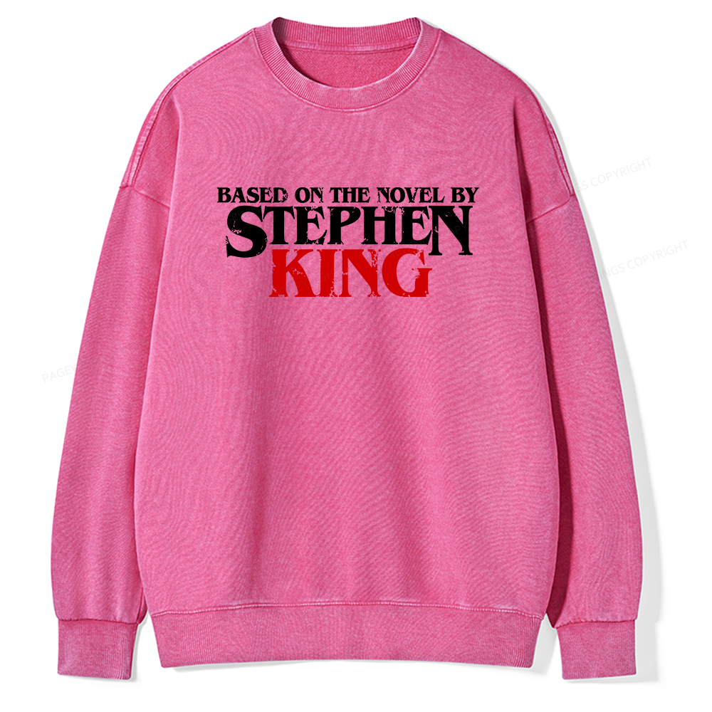 Pagewings Based on the novel by Stephen King Unisex Washed Sweatshirt
