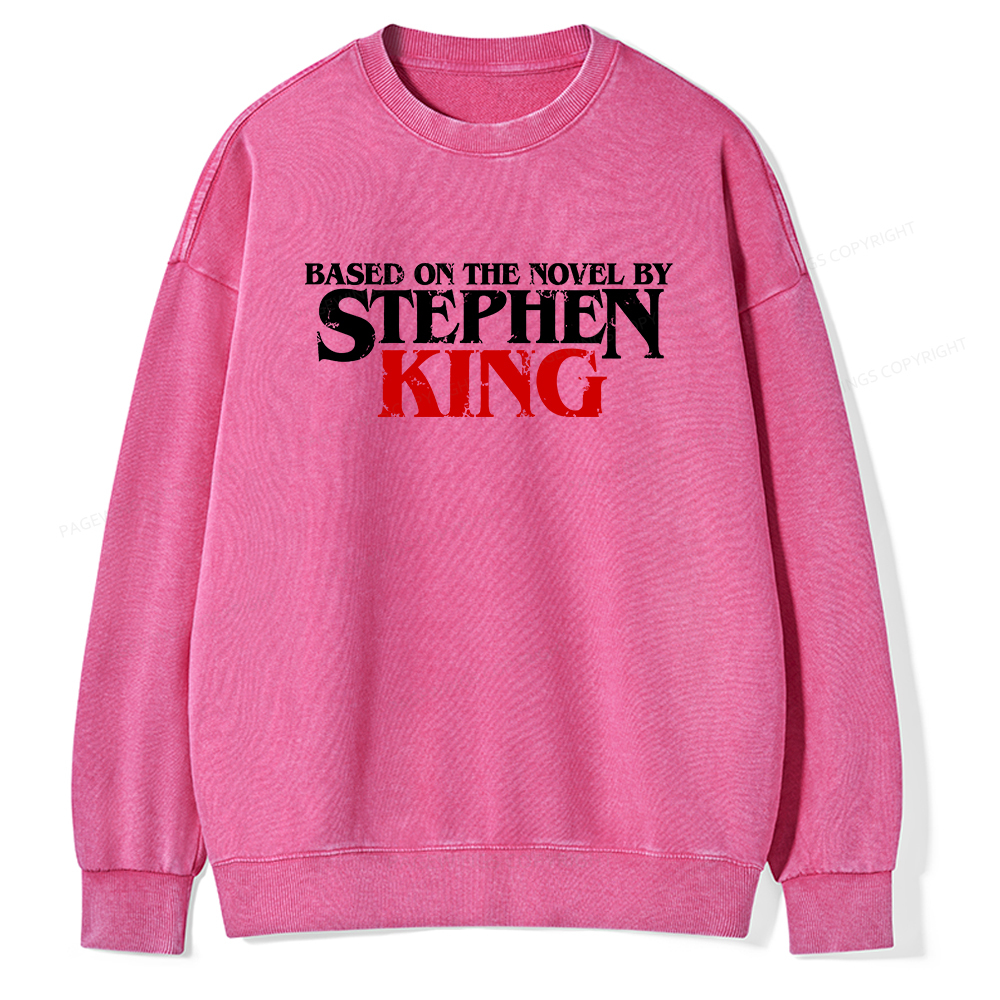 Pagewings Based on the novel by Stephen King Unisex Washed Sweatshirt