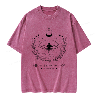 Pagewings Hero Unisex Washed T-shirt