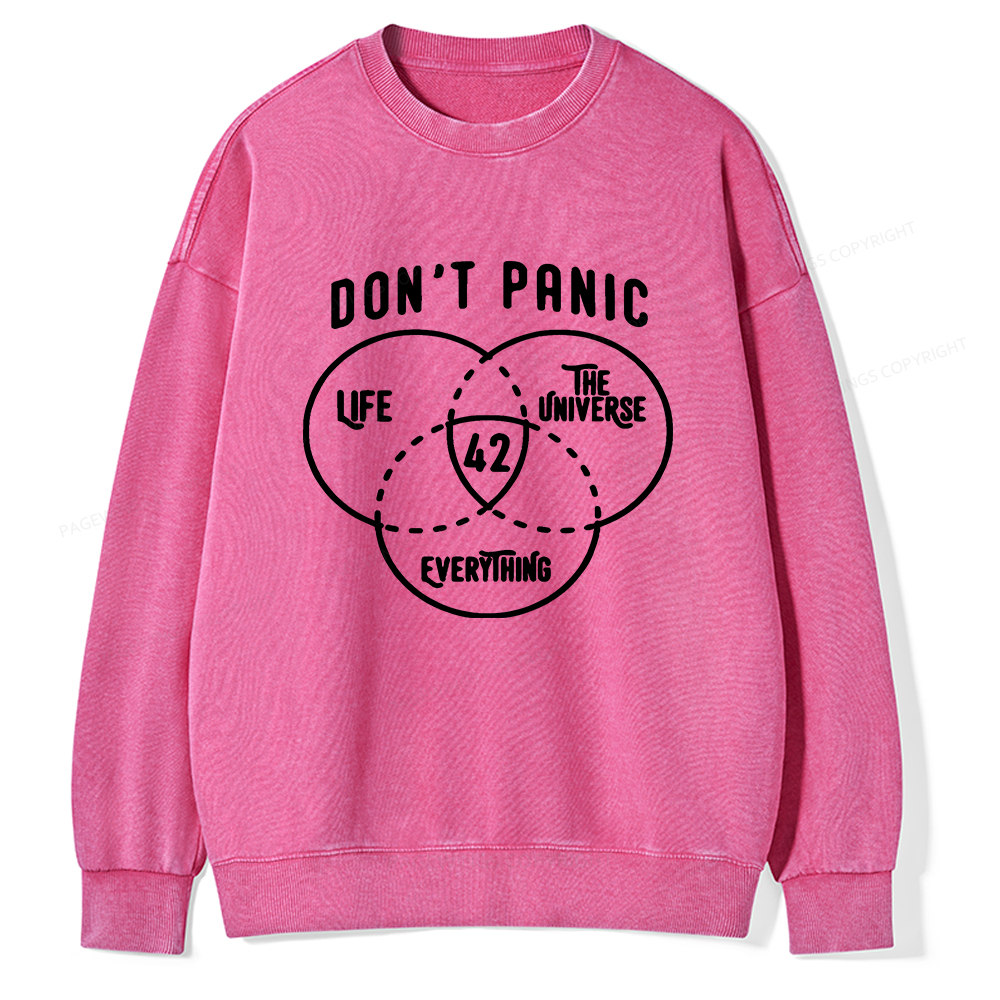 Pagewings 42 is the Answer  Unisex Washed Sweatshirt