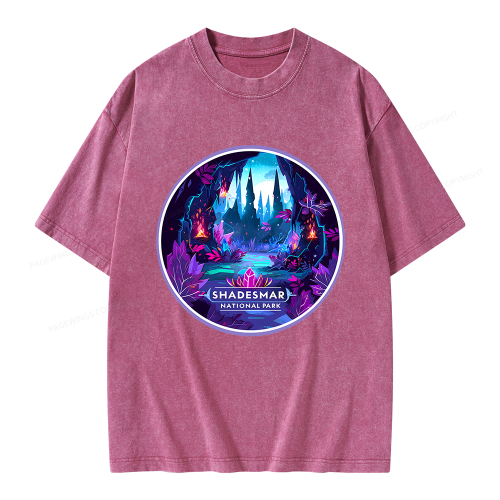 Pagewings Shadesmar National Park Unisex Washed T-shirt