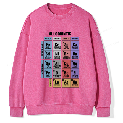 Pagewings Allomantic Unisex Washed Sweatshirt
