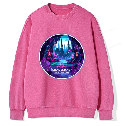 Pagewings Shadesmar National Park Unisex Washed Sweatshirt