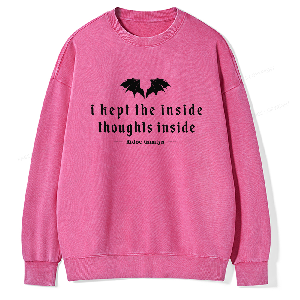 Pagewings Dragon Rider Bookish Unisex Washed Sweatshirt