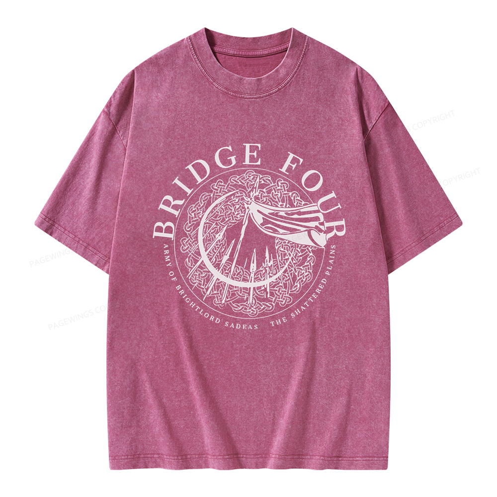 Pagewings Bridge Four Unisex Washed T-shirt