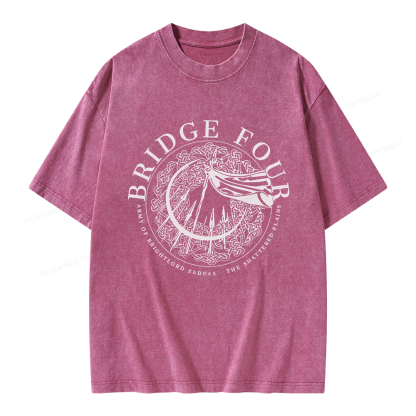 Pagewings Bridge Four Unisex Washed T-shirt