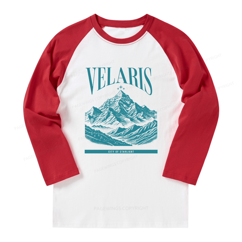 Pagewings Velaris Acotar Long Sleeve Raglan T-shirt