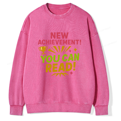 Pagewings New Achievement Unisex Washed Sweatshirt
