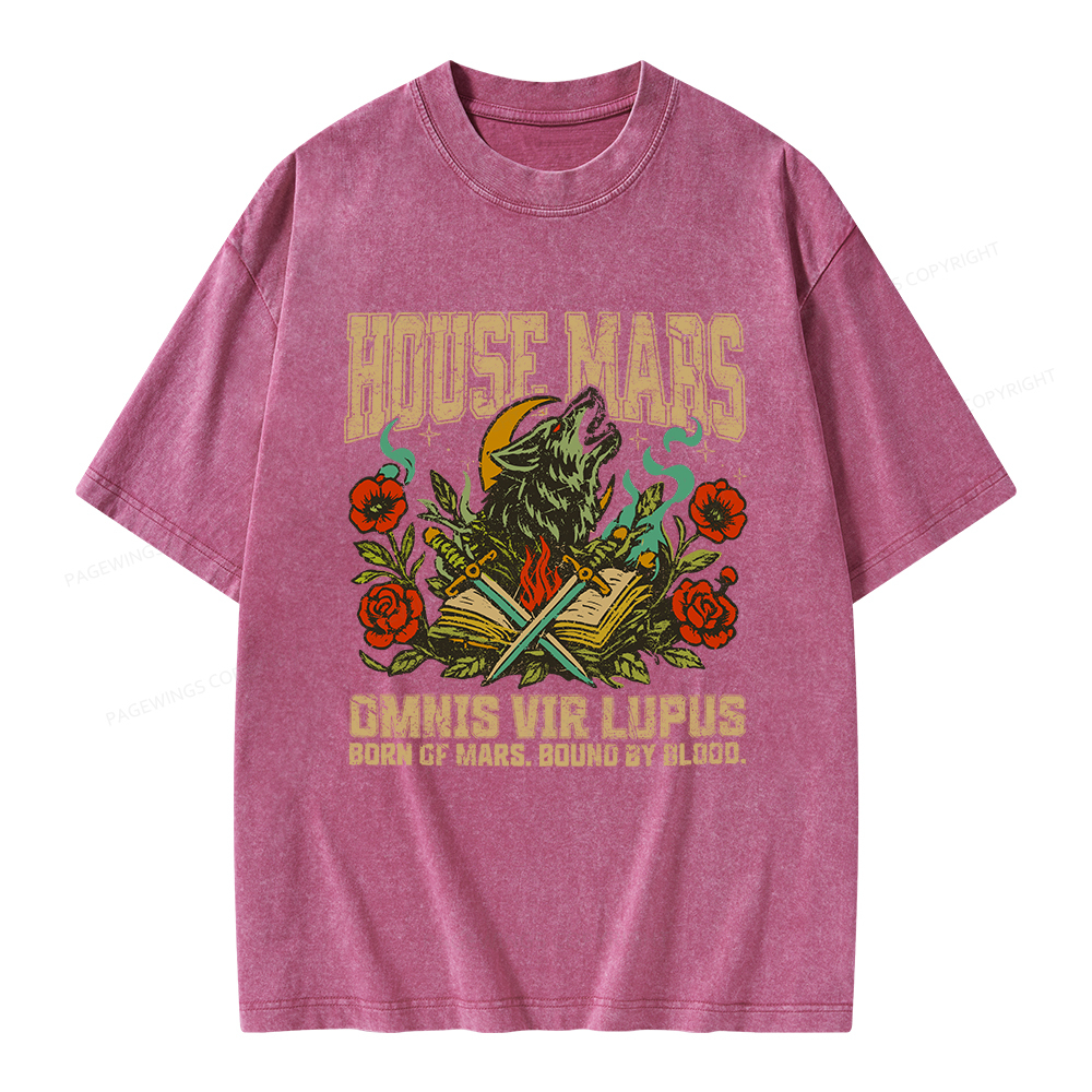 Pagewings House Mars Unisex Washed T-shirt