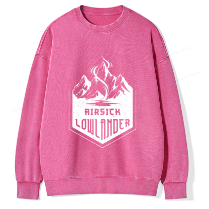 Pagewings Airsick Lowlander Unisex Washed Sweatshirt
