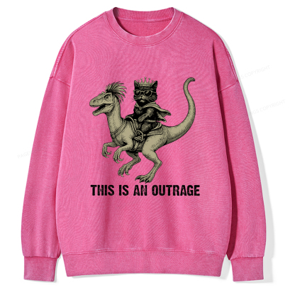 Pagewings Fantasy Book Reader Unisex Washed Sweatshirt