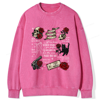 Pagewings Run Little Mouse Unisex Washed Sweatshirt