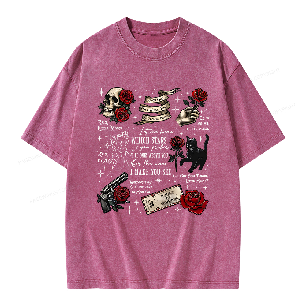 Pagewings Run Little Mouse Unisex Washed T-shirt