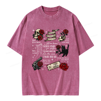 Pagewings Run Little Mouse Unisex Washed T-shirt