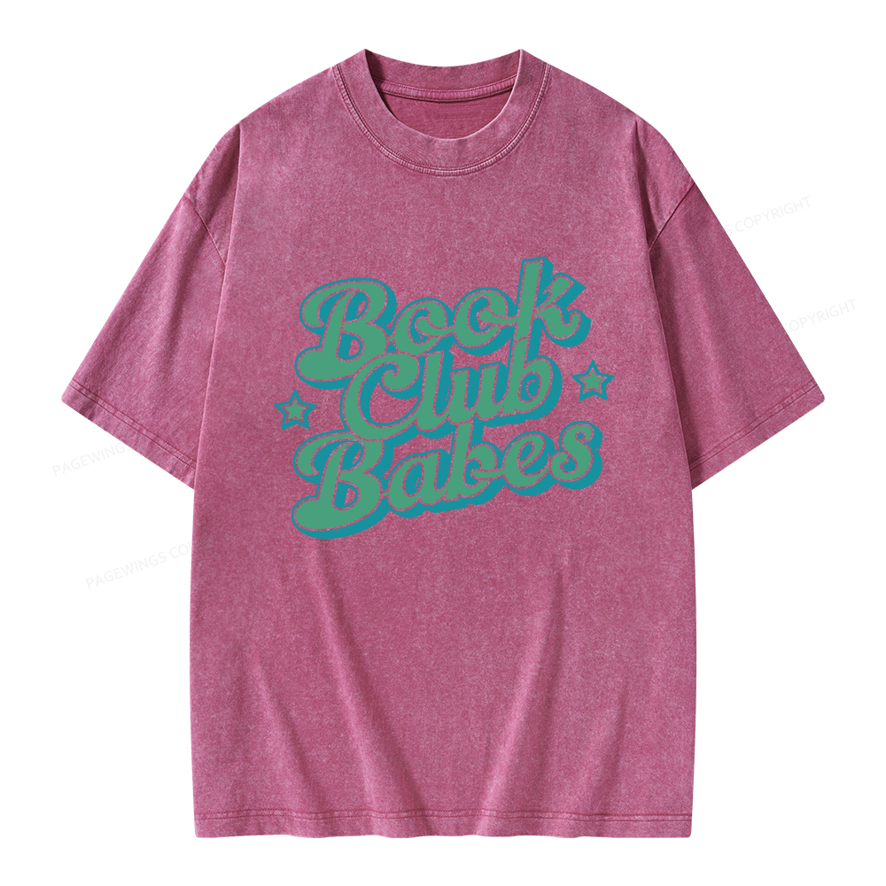 Pagewings Book Club Babes Unisex Washed T-shirt