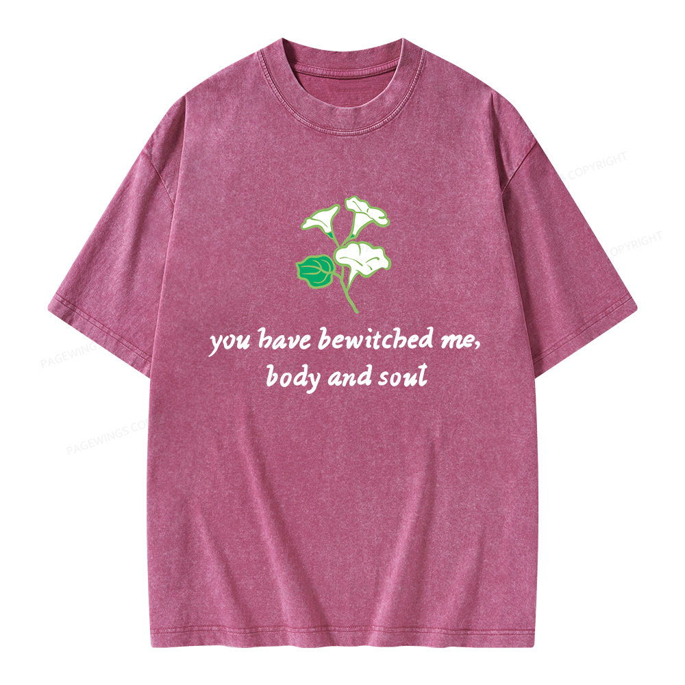 Pagewings You Have Bewitched Me Unisex Washed T-shirt