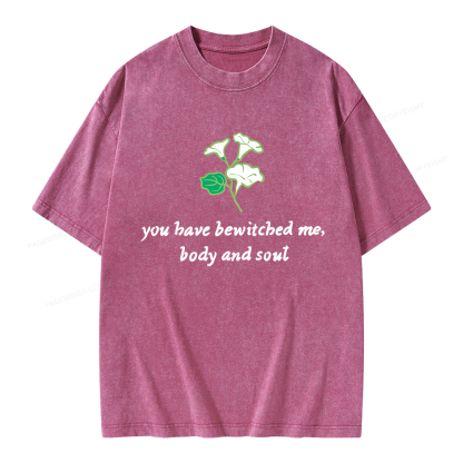 Pagewings You Have Bewitched Me Unisex Washed T-shirt