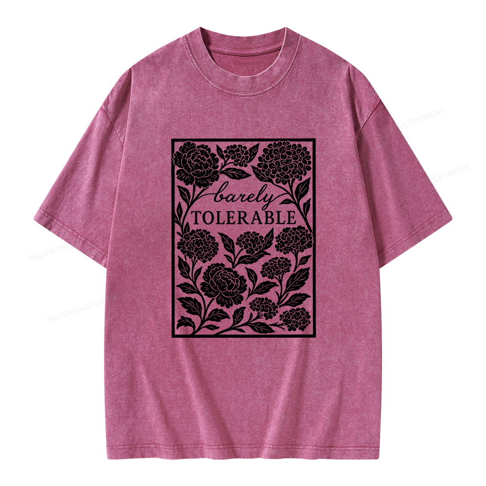 Pagewings Barley Tolerable Unisex Washed T-shirt