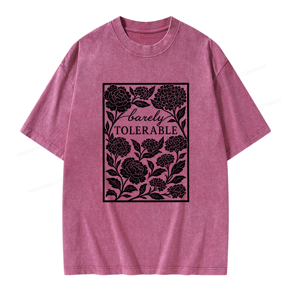 Pagewings Barley Tolerable Unisex Washed T-shirt