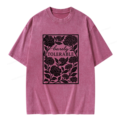 Pagewings Barley Tolerable Unisex Washed T-shirt