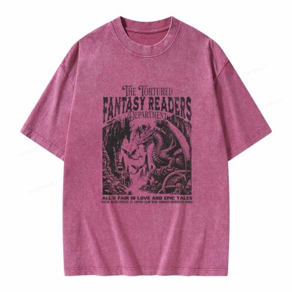 Pagewings Fantasy Reader Shirt Unisex Washed T-shirt