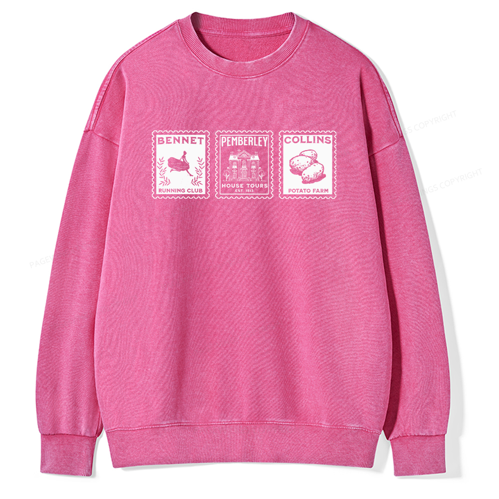 Pagewings The Answer Is Unisex Washed Sweatshirt