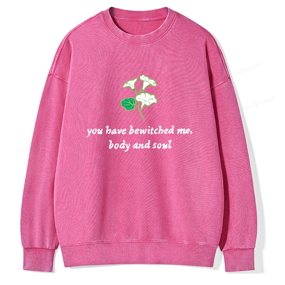 Pagewings You Have Bewitched Me Unisex Washed Sweatshirt