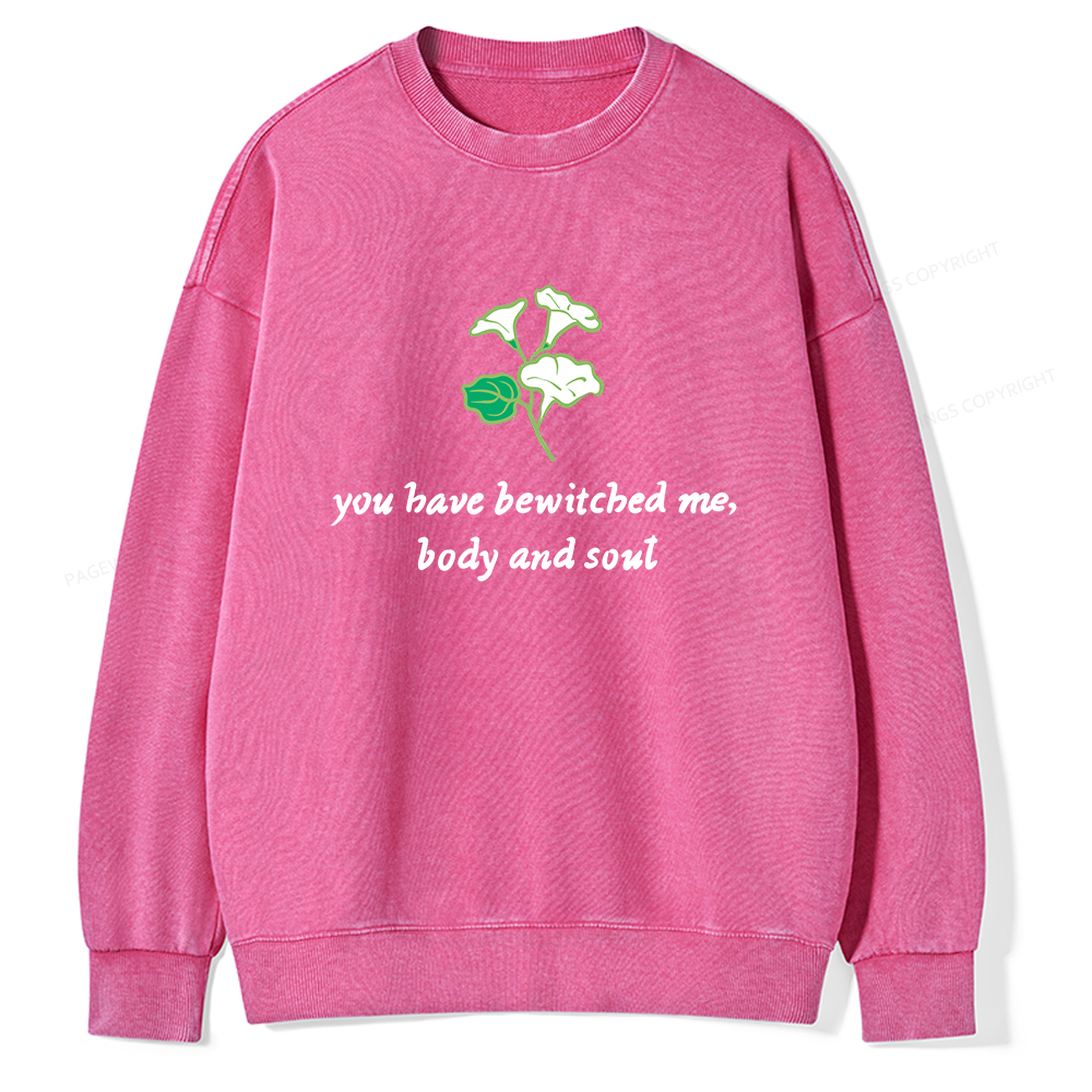 Pagewings You Have Bewitched Me Unisex Washed Sweatshirt