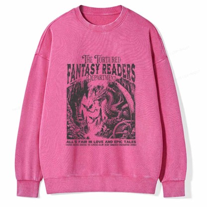 Pagewings Fantasy Reader Shirt Unisex Washed Sweatshirt