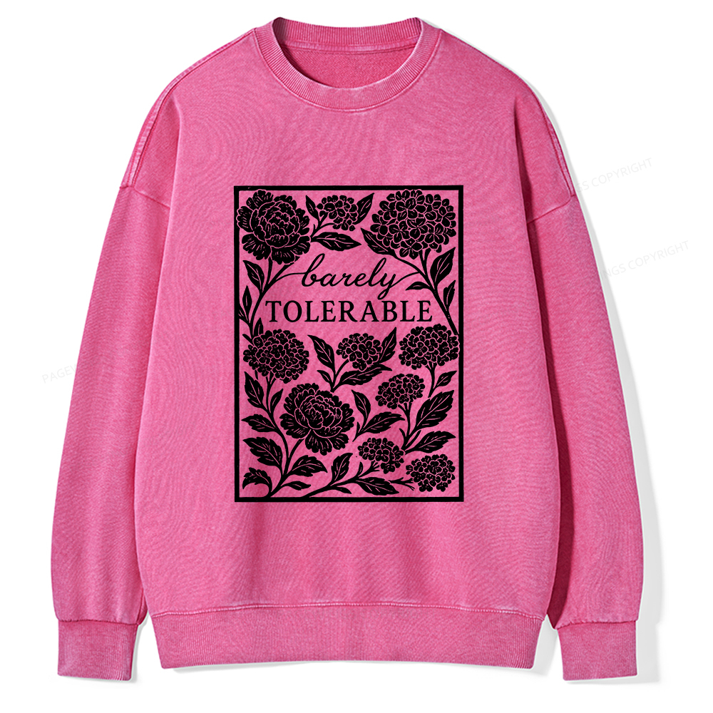 Pagewings Barley Tolerable Unisex Washed Sweatshirt