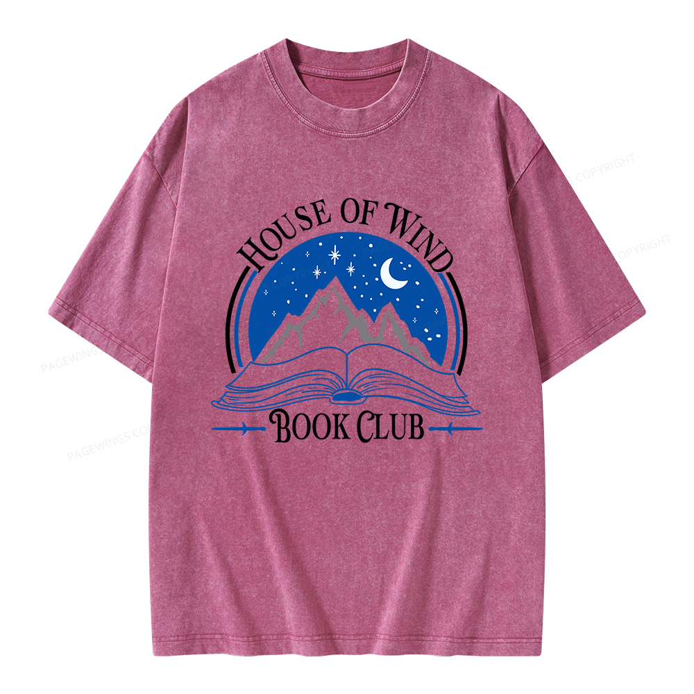Pagewings House of Wind Book Club Unisex Washed T-shirt