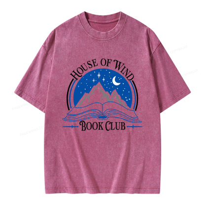 Pagewings House of Wind Book Club Unisex Washed T-shirt