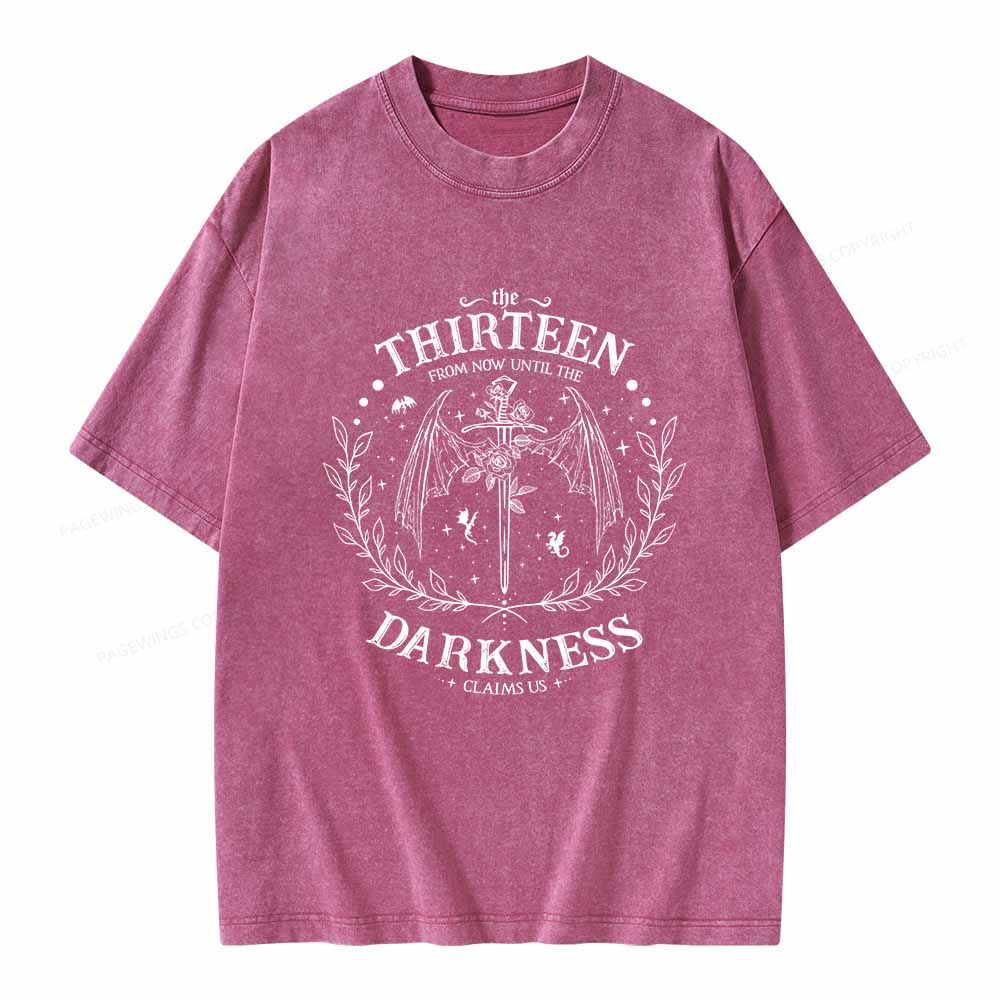 Pagewings The Thirteen Throne Of Glass Unisex Washed T-shirt