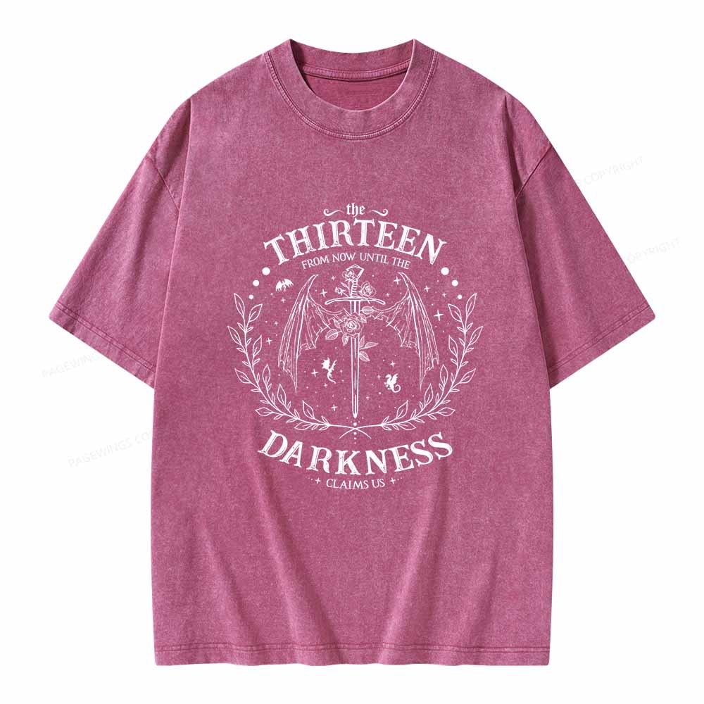 Pagewings The Thirteen Throne Of Glass Unisex Washed T-shirt