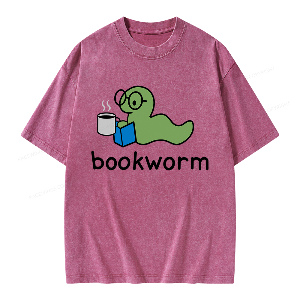 Pagewings Bookworm Unisex Washed T-shirt