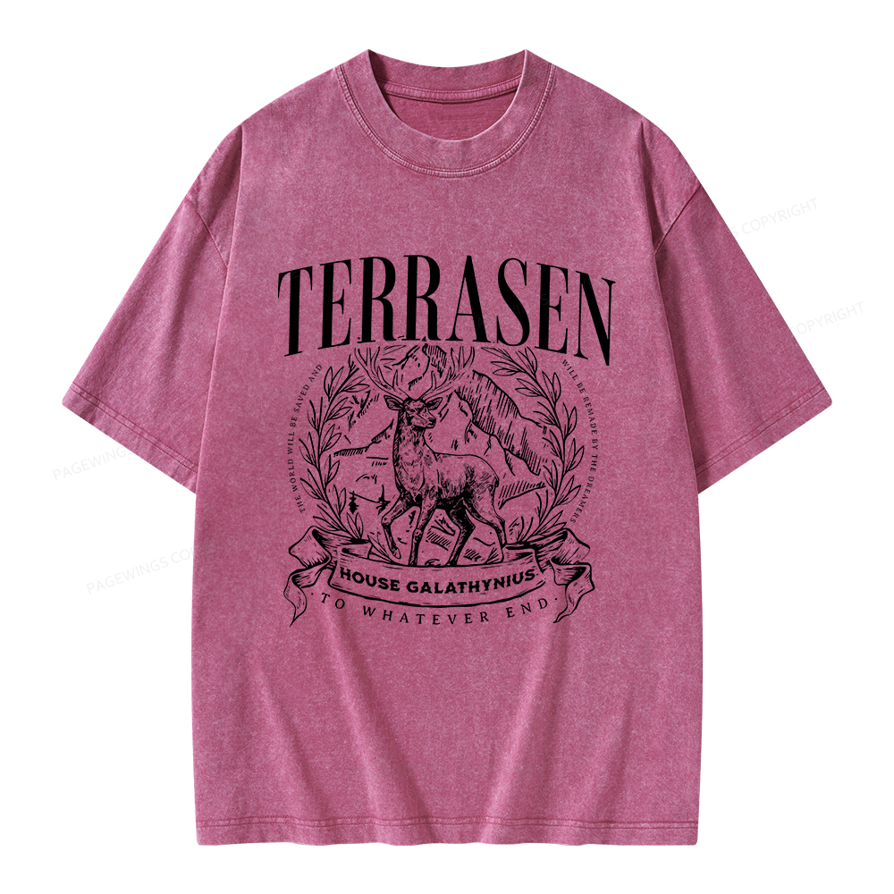 Pagewings Terrasen Unisex Washed T-shirt
