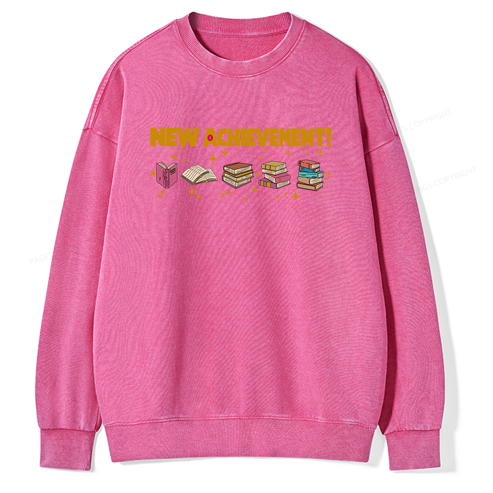 Pagewings New Achievement  Unisex Washed Sweatshirt 