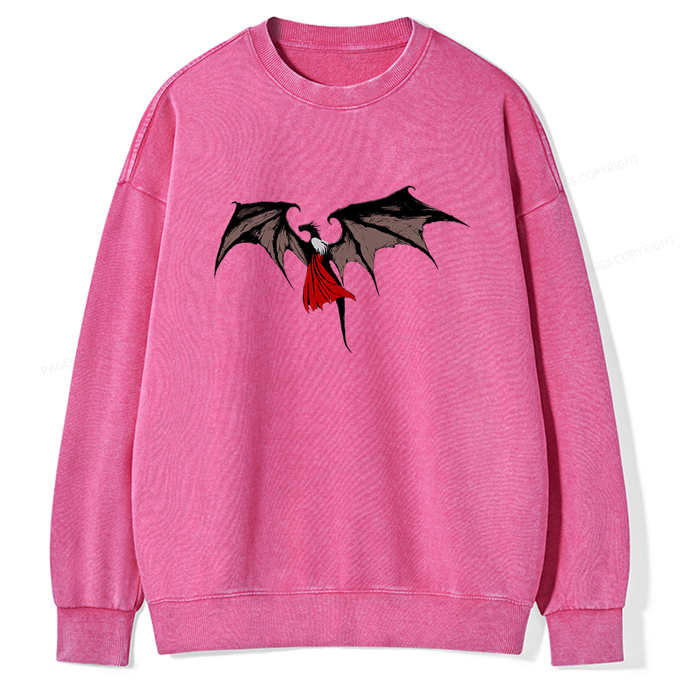 Pagewings Manon Blackbeak Unisex Washed Sweatshirt