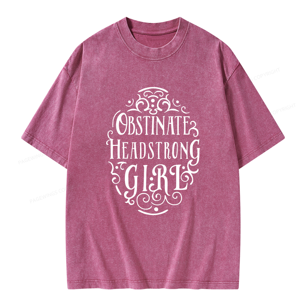 Pagewings Obstinate Unisex Washed T-shirt