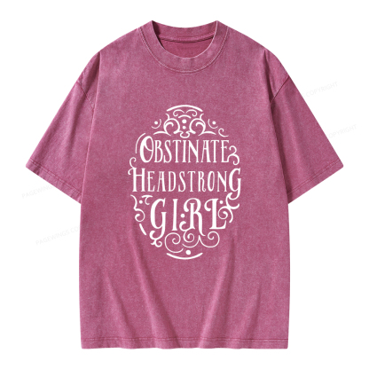 Pagewings Obstinate Unisex Washed T-shirt