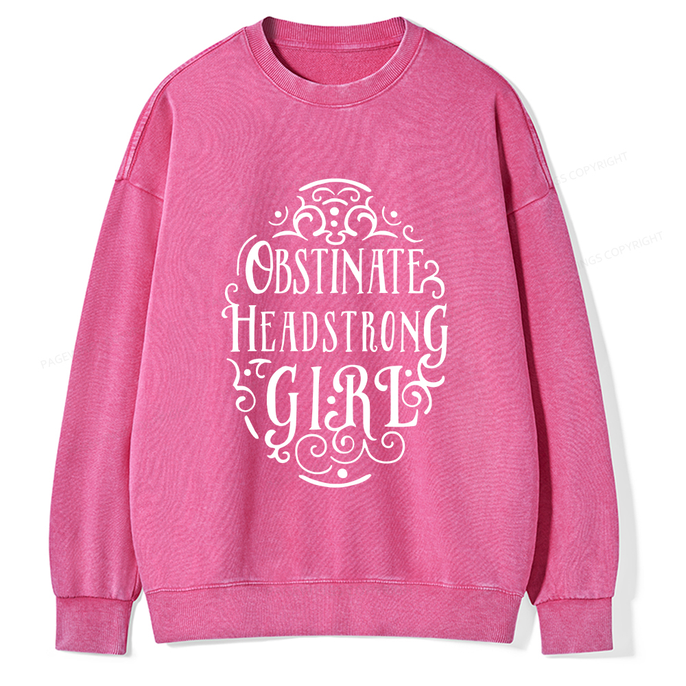 Pagewings Obstinate Unisex Washed Sweatshirt