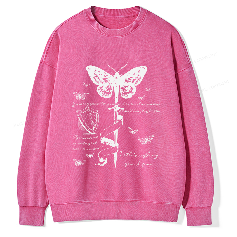 Pagewings Fantasy Reading  Unisex Washed Sweatshirt