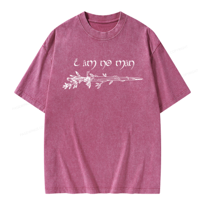 Pagewings I Am No Man Unisex Washed T-shirt