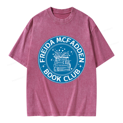 Pagewings Freida McFadden Book Club Unisex Washed T-shirt