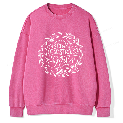 Pagewings Obstinate Unisex Washed Sweatshirt